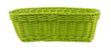 Кашпо плетёное 24х21х8см цв.зелёный 