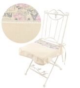 Подушка для стула кружево с рюшами Розовый Paris 