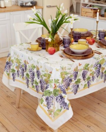 Набор столовый Этель Provence, скатерть 220х150см, салфетки 12шт 40х40см 100% хлопок