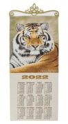 Год тигра 32х70 см гобеленовый календарь на подвесе 600р